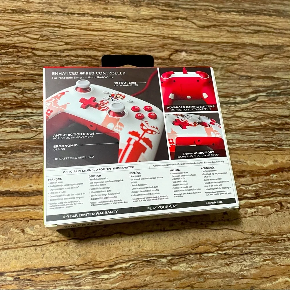 Nintendo Switch Red Controller Super MARIO Wired Controller